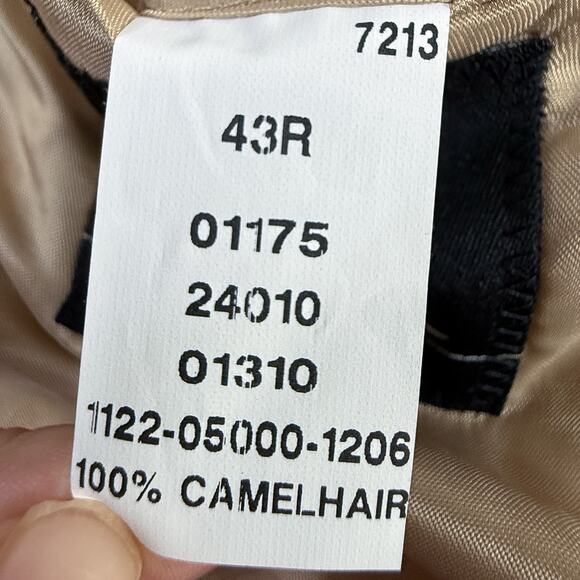 Jos A Bank 100% Camel Hair Blazer Sports Coat Jacket – Camel Tan – Pre‑Owned - Picture 6 of 8